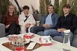 FSJ-ler: Dominik, Rufus und Jannis mit Betreuerin Rika