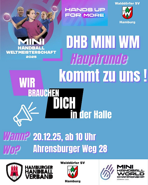 Handball-Mini WM im Volksdorf!