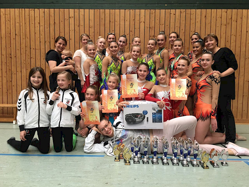 Walddörfer SV-Gymnastinnen auf dem Salzpokal 2017 in Halle