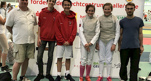 WSV-B-Jugend-Fechter bei den Deutschen Meisterschaften 2017