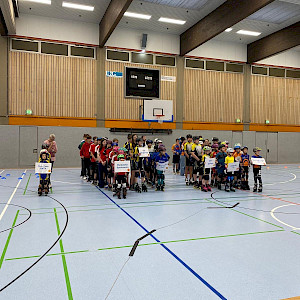 Begrüßung von dem Rennen