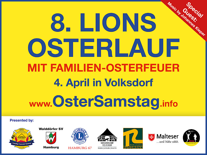 8. Lions-Osterlauf mit dem Walddörfer Sportverein