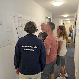 2025 Blick auf die Baupläne