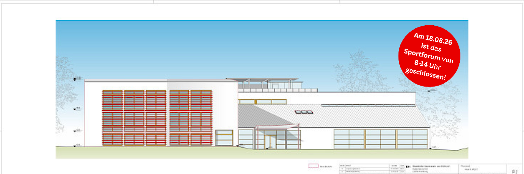 Bauprojekt Walddörfer Sportforum