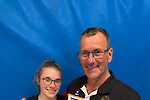 Annika Schüller mit Cheftrainer Olaf
