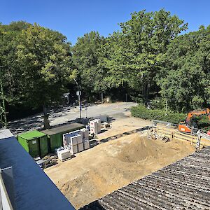 Juli 2026 - Baukran, Unterfangungsarbeiten Altbau