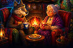 Weihnachtsmärchen: Kakao mit dem Wolf