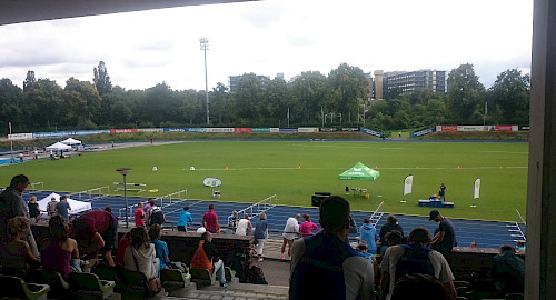 Das blaue Stadion in Berlin-Lichterfelde