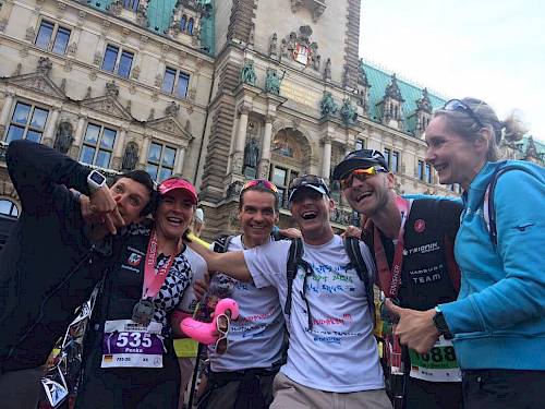 Triathlon Team des Walddörfer Sv beim Ironman Hamburg 2017