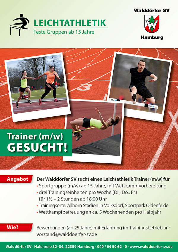 Leichtathletik Trainer gesucht