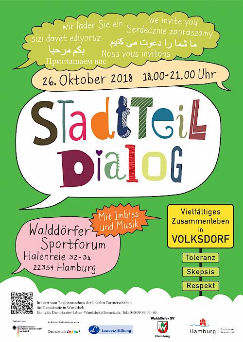 Stadtteildialog Volksdorf im Walddörfer Sportforum