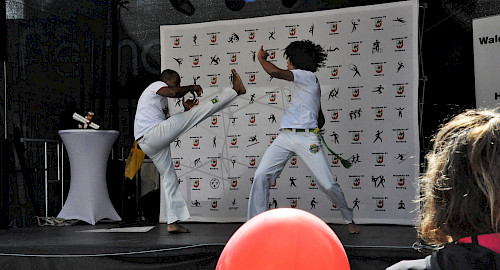 Capoeira-Auftritt auf dem Volksdorfer Stadtteilfest 2018