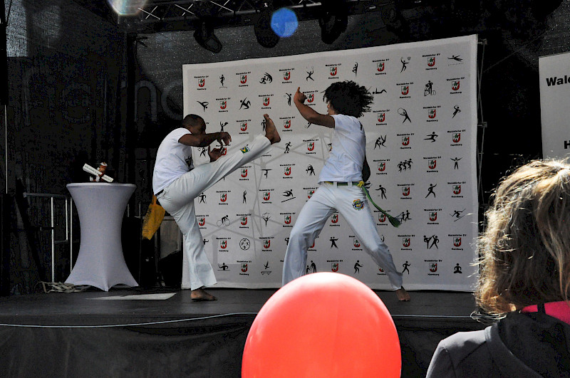 Capoeira-Auftritt auf dem Volksdorfer Stadtteilfest 2018