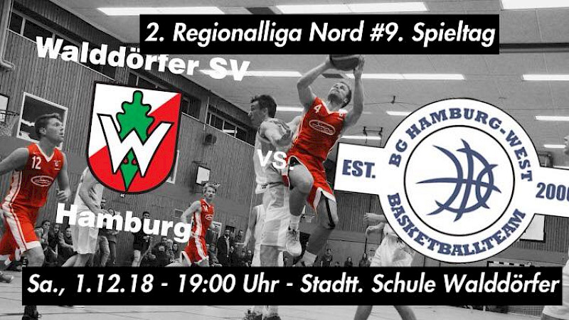 Die 1. Herren spielen am 1.12. gegen BG Hamburg-West