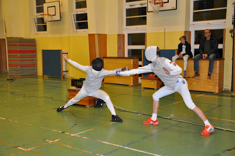 Hendrik Bodewig (rechts) und Sönke Krumstroh im Finale der Vereinsmeisterschaften