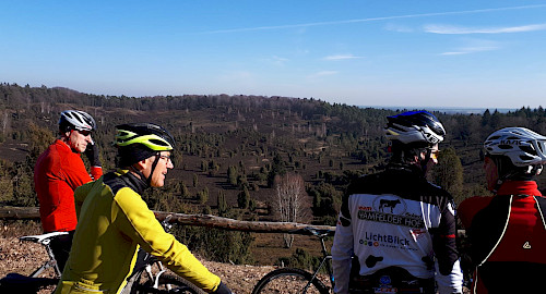 Mit den MTB‘s auf dem Wilseder Berg