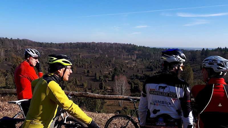 Mit den MTB‘s auf dem Wilseder Berg